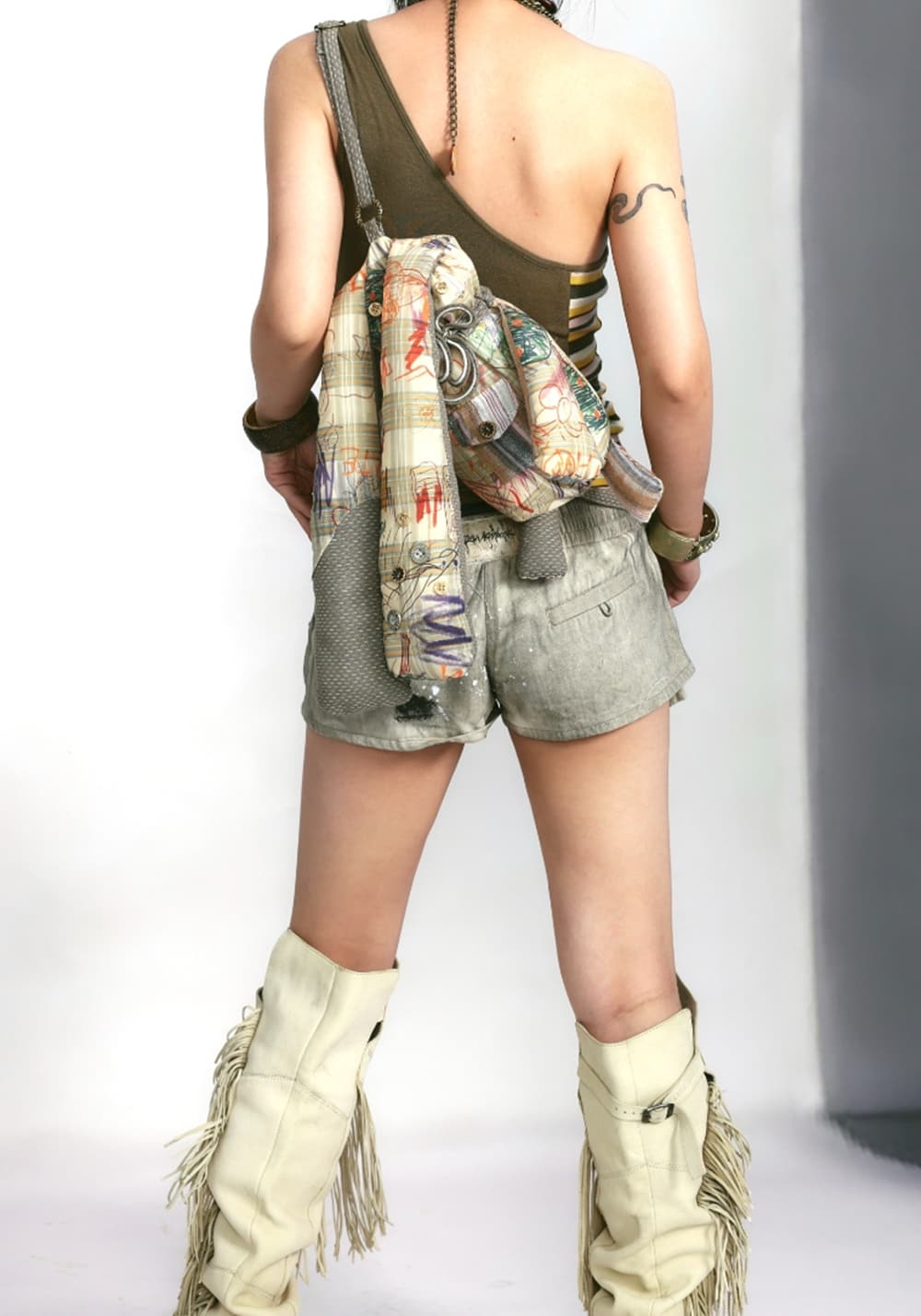 OPEN AESTHETIC丨Graffiti Bunny Strap Bag - PSYLOS 1, OPEN AESTHETIC丨Graffiti Bunny Strap Bag, Bag, OPEN AESTHETIC, PSYLOS 1